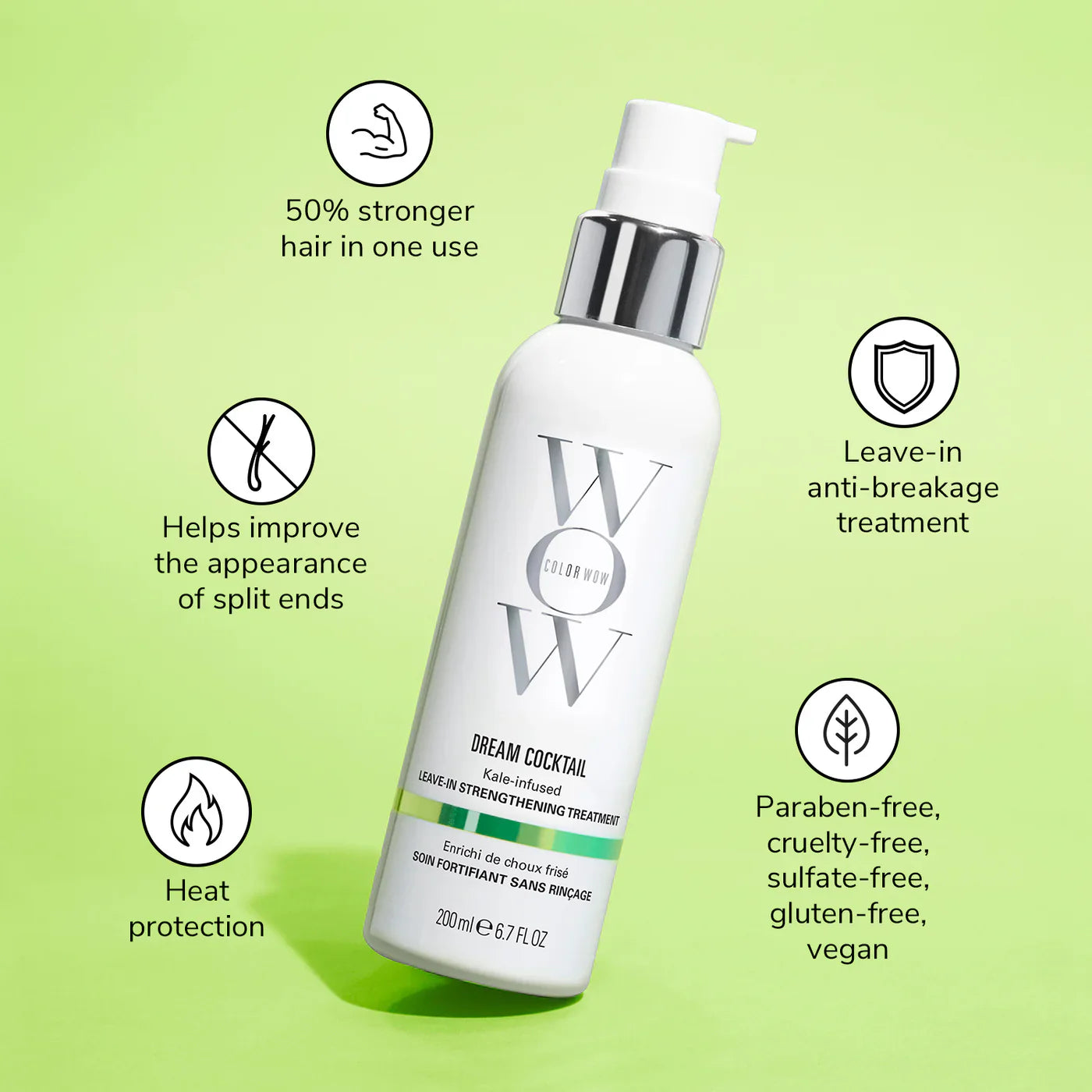 COLOR WOW Dream Cocktail Kale Infused Leave In Treatment 200ml