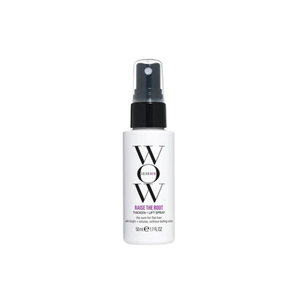 White spray bottle with black cap labeled 'WOW' on a white background