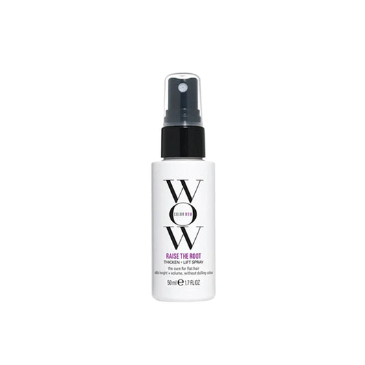 White spray bottle with black cap labeled 'WOW' on a white background