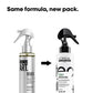 Two bottles of L'Oreal Professionnel Tecni.Art Flex Waves spray with text 'Same formula, new pack.'
