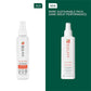 Two bottles of Biolage All-in-One product with a green background and text about sustainability.