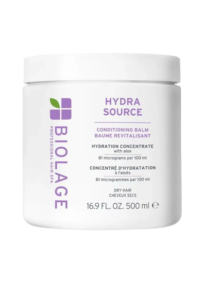 Biolage Hydra Source Conditioning Balm jar on a white background