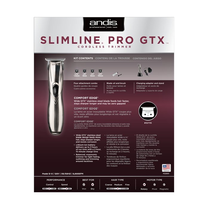 ANDIS Slimline Pro GTX Cordless Trimmer