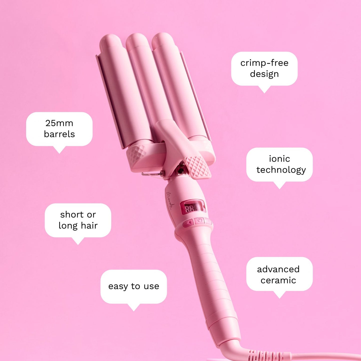 MERMADE Pro Mini Waver 25mm Pink